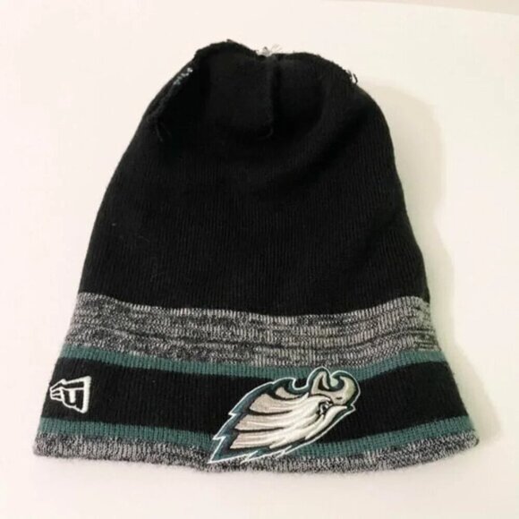 Philadelphia Eagles New Era NFL Knit Cap Beanie Pom Pom Hat - Picture 8 of 16